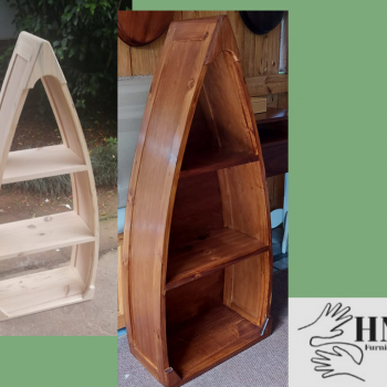 boat inspired bookcase